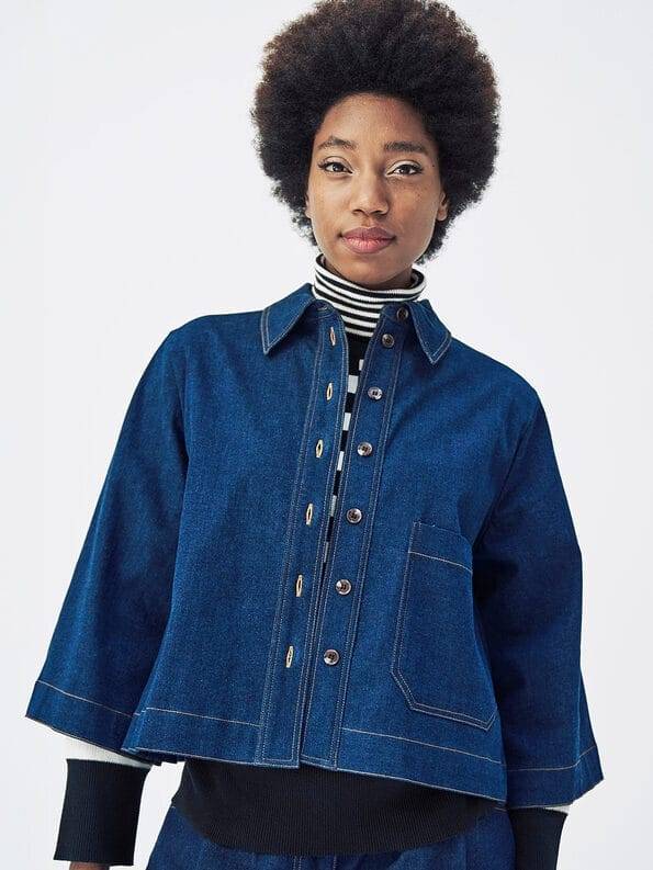 Mademoiselle YéYé Jeans Overshirt Aus Bio-Baumwolle