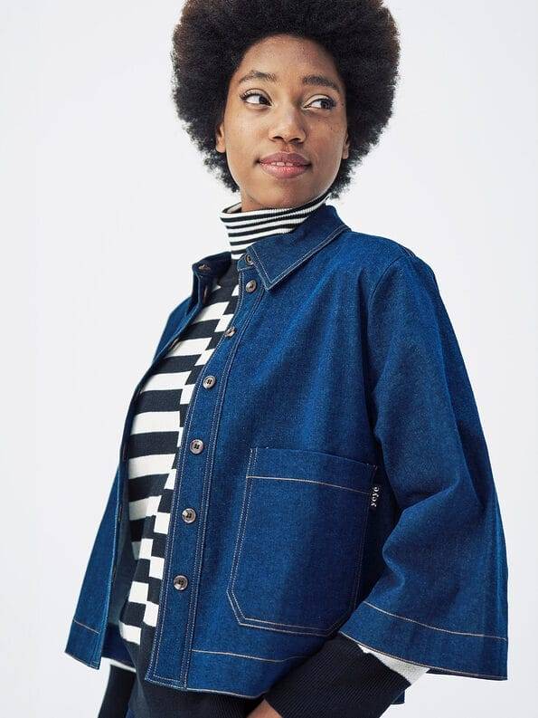 Mademoiselle YéYé Jeans Overshirt Aus Bio-Baumwolle