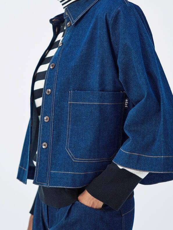 Mademoiselle YéYé Jeans Overshirt Aus Bio-Baumwolle