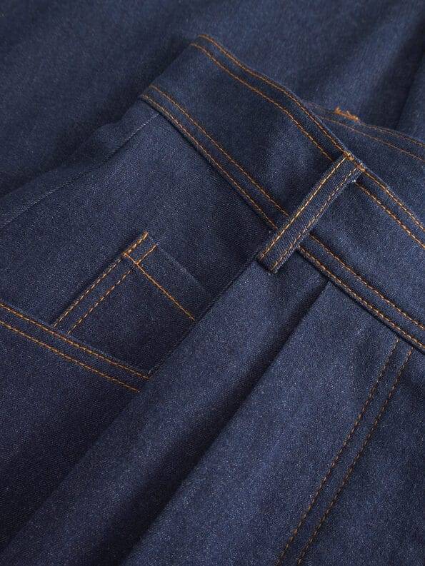 Mademoiselle YéYé Jeans Palazzo Hose Mit Bundfalten Aus Bio-Baumwolle