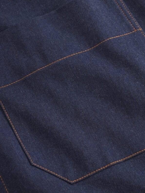 Mademoiselle YéYé Jeans Pinafore-Kleid Mit Reißverschluss Aus Bio-Baumwolle