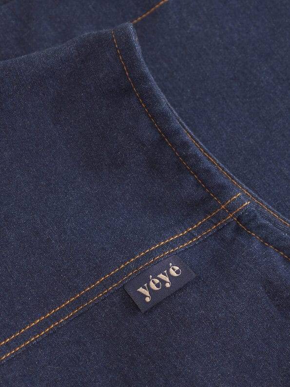 Mademoiselle YéYé Jeans Pinafore-Kleid Mit Reißverschluss Aus Bio-Baumwolle