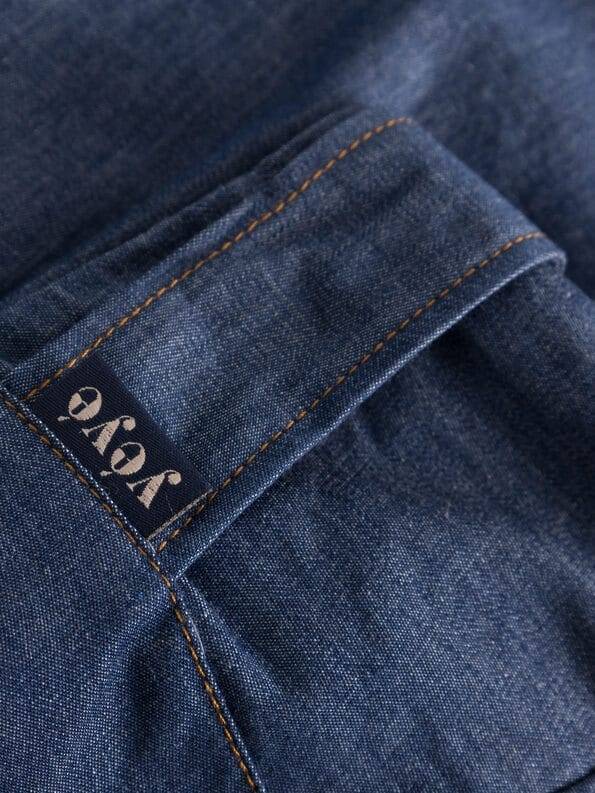 Mademoiselle YéYé Jeans Short Mit Weitem Bein Aus Bio-Baumwolle