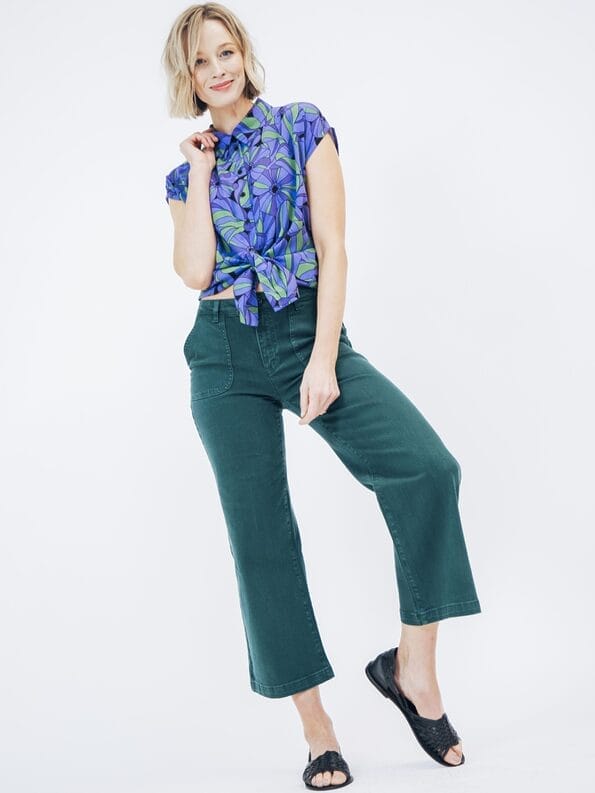 Mademoiselle YéYé Jeanshose Mit Verkürztem Bein Aus Bio-Baumwolle