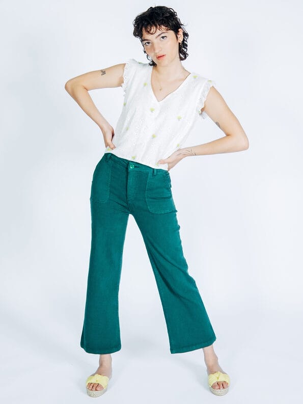 Mademoiselle YéYé Jeanshose Mit Verkürztem Bein Aus Bio-Baumwolle