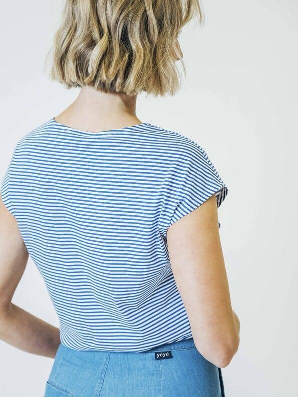 Mademoiselle YéYé Jersey Knotentop Aus Bio-Baumwolle