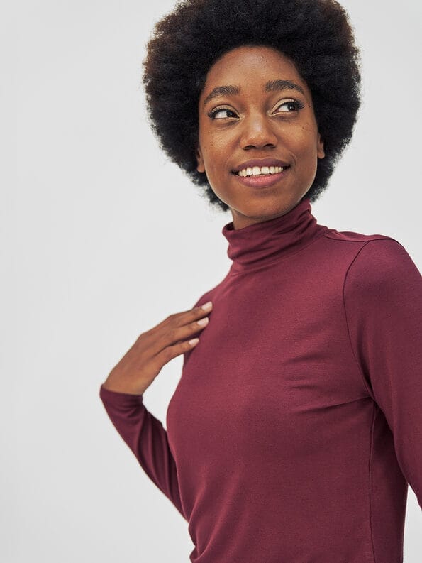 Mademoiselle YéYé Jersey Rollkragen Aus Ecovero By Lenzing