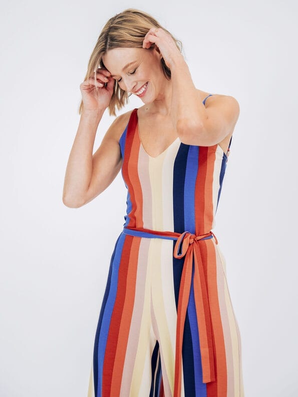 Mademoiselle YéYé Jersey Träger Jumpsuit Mit Weitem Bein Aus EcoVero By Lenzing