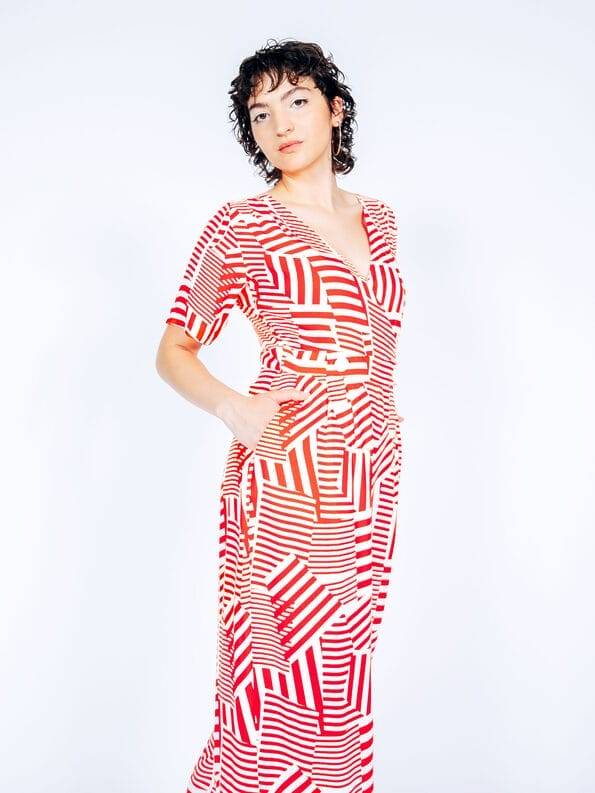 Mademoiselle YéYé Jumpsuit Mit Langem Bein Aus EcoVero By Lenzing