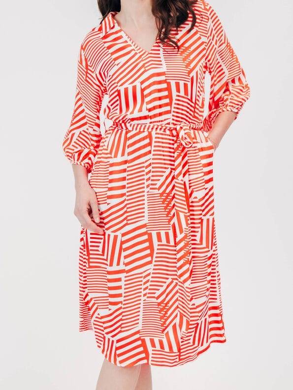 Mademoiselle YéYé Kleid Mit V-Ausschnitt Aus EcoVero By Lenzing