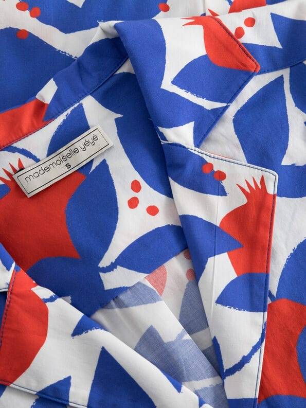 Mademoiselle YéYé Kurzarm Hemdbluse Mit Reverskragen Aus Bio-Baumwolle