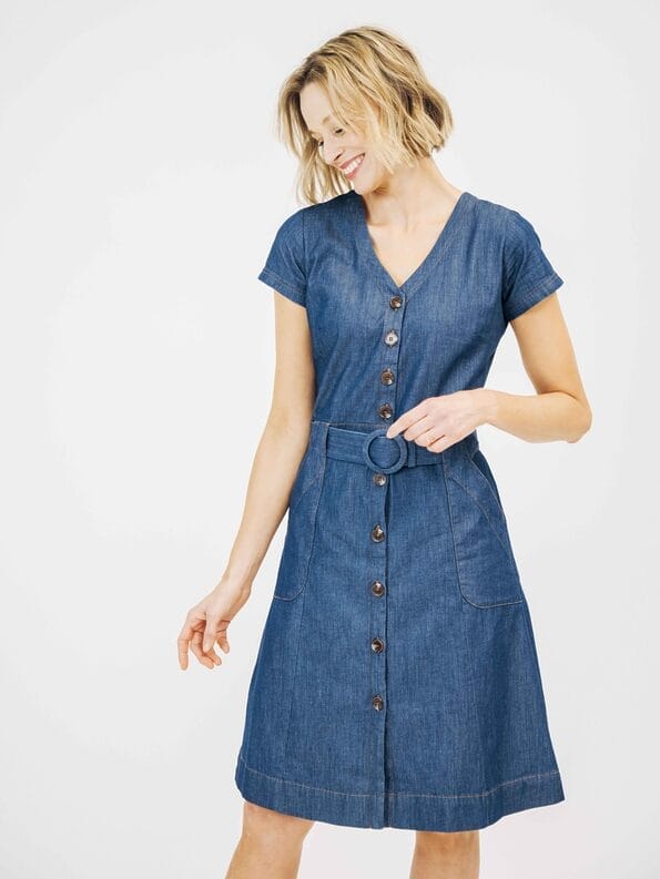 Mademoiselle YéYé Jeanskleid Aus Bio-Baumwolle