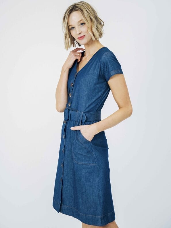 Mademoiselle YéYé Jeanskleid Aus Bio-Baumwolle