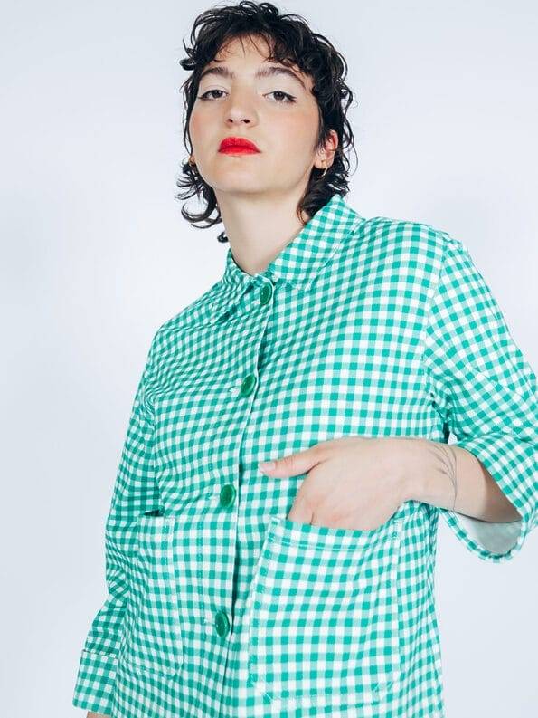 Mademoiselle YéYé Verkürzte Jacke Aus Baumwolle