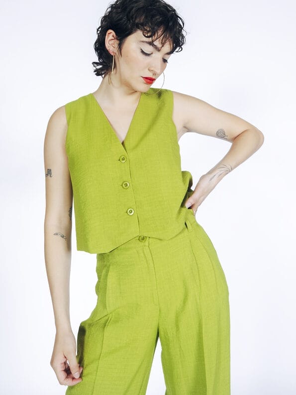 Mademoiselle YéYé Weste Mit Knopfleiste