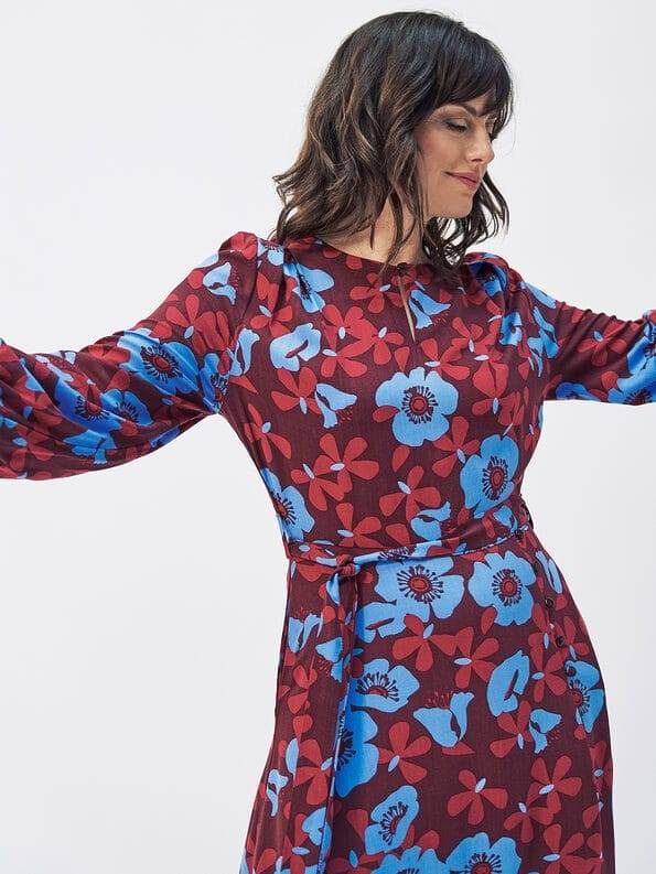 Mademoiselle YéYé Midikleid Mit Saumschlitz Aus Ecovero By Lenzing