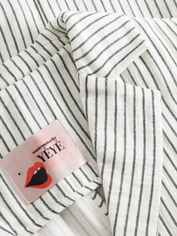 Mademoiselle YéYé Nadelstreifen Blazer Aus Bio-Baumwolle