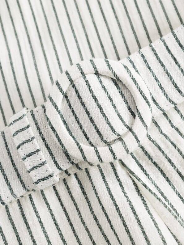 Mademoiselle YéYé Nadelstreifen Hose Mit Gürtel Aus Bio-Baumwolle