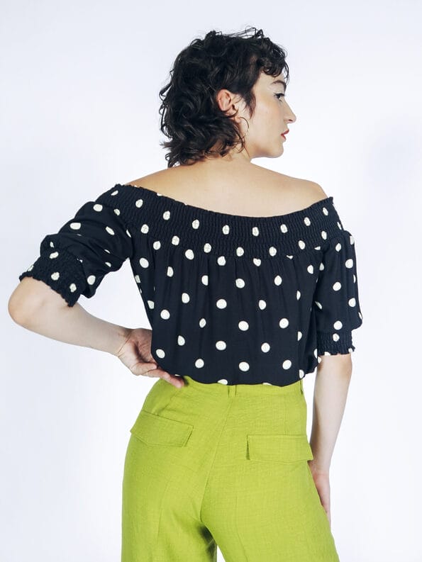 Mademoiselle YéYé Schulterfreie Bluse Aus EcoVero By Lenzing