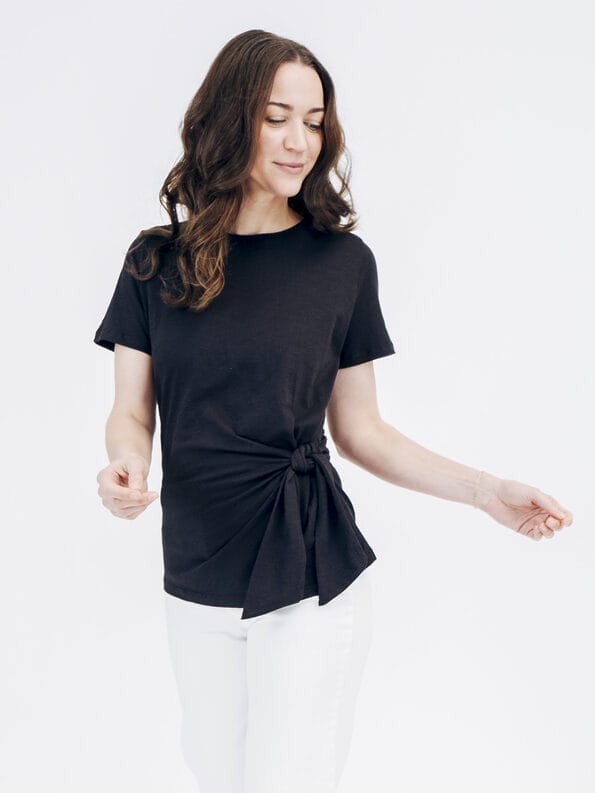 Mademoiselle YéYé Shirt Mit Knotendetail Aus Bio-Baumwolle