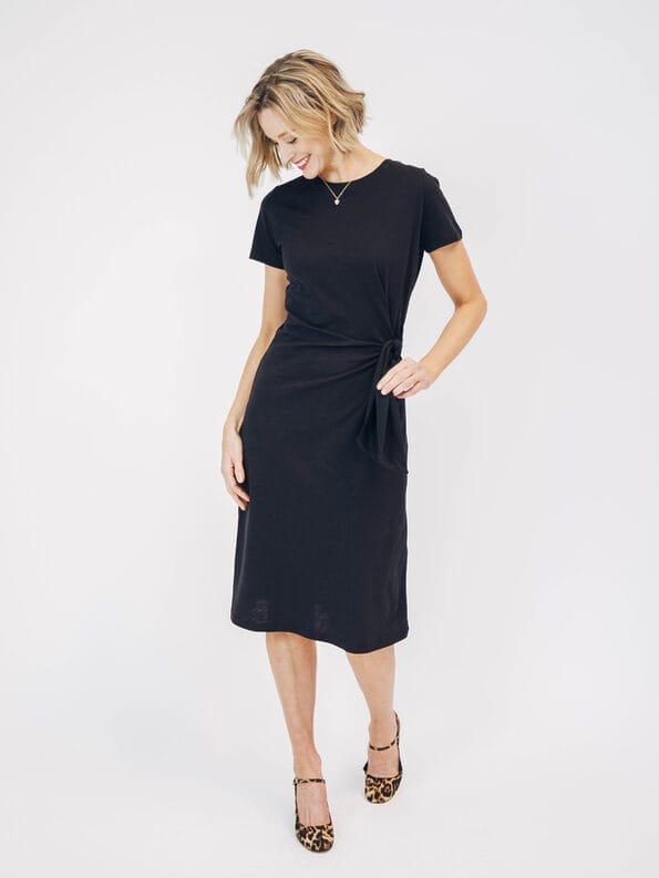 Mademoiselle YéYé Shirtkleid Mit Knotendetail Aus Bio-Baumwolle