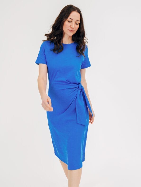 Mademoiselle YéYé Shirtkleid Mit Knotendetail Aus Bio-Baumwolle