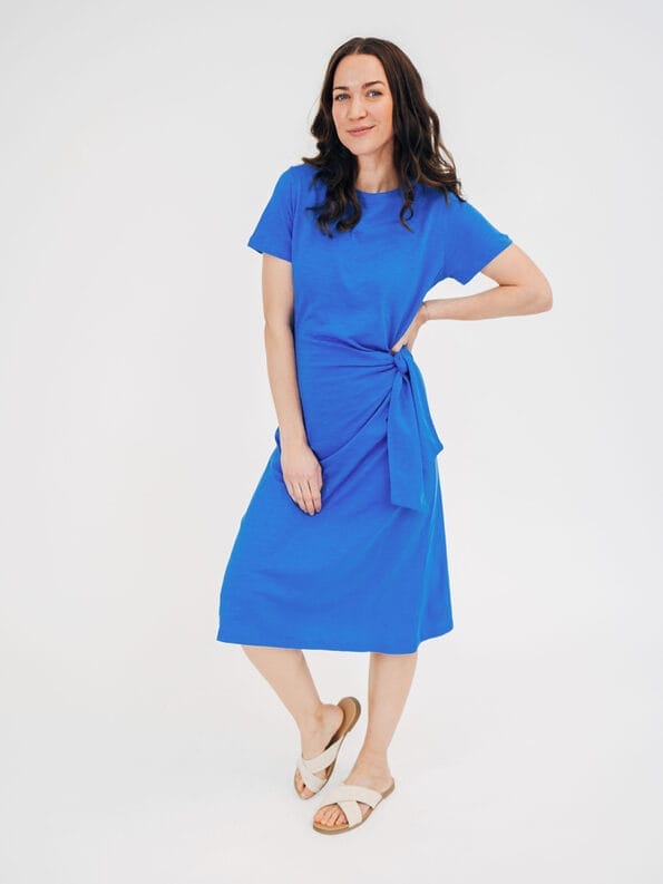 Mademoiselle YéYé Shirtkleid Mit Knotendetail Aus Bio-Baumwolle