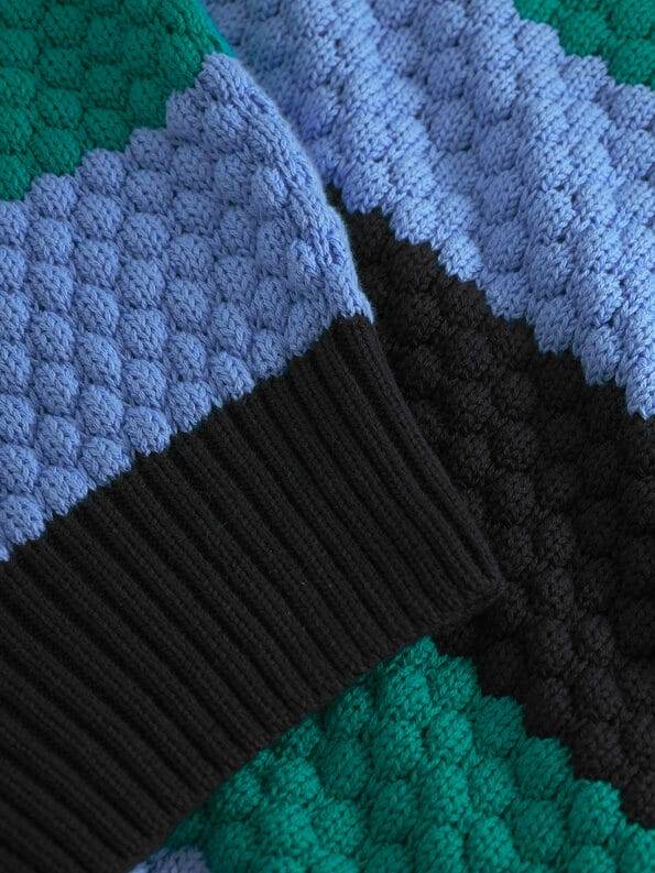 Mademoiselle YéYé Strick Pullover Mit Bubble-Muster Aus Bio-Baumwolle