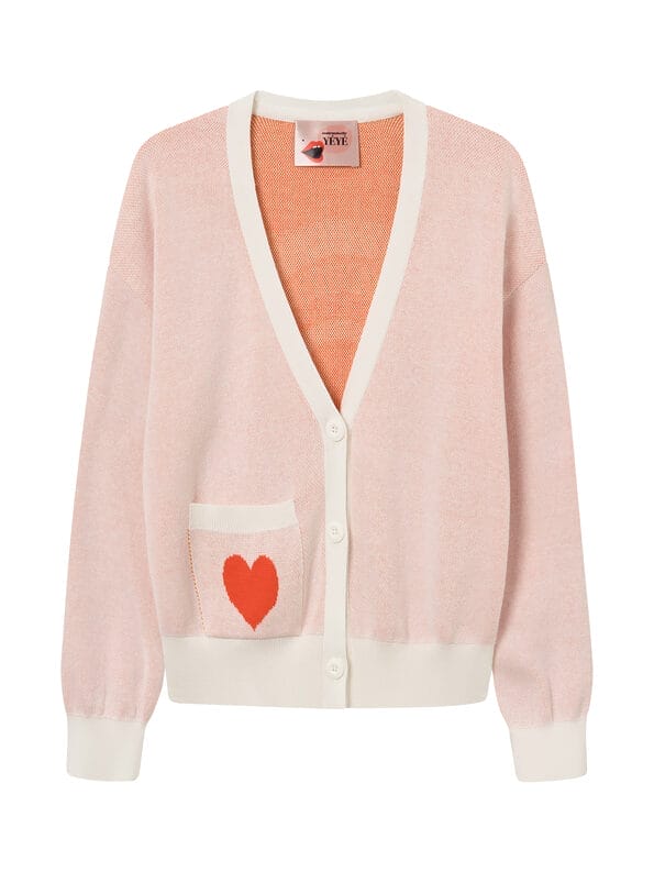 Mademoiselle YéYé Strickjacke Mit V-Ausschnitt Aus Bio-Baumwolle