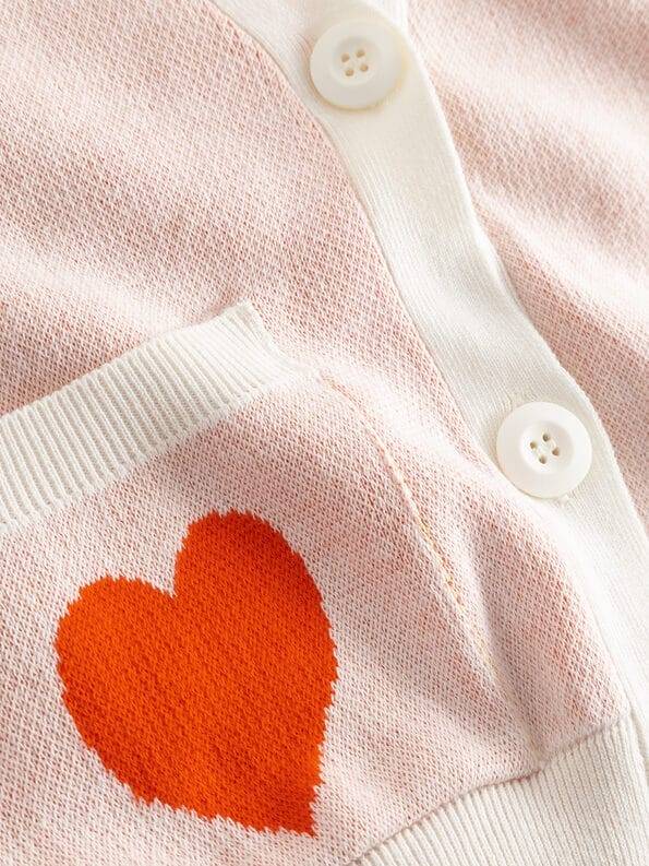 Mademoiselle YéYé Strickjacke Mit V-Ausschnitt Aus Bio-Baumwolle