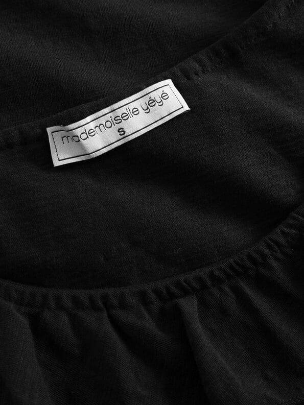 Mademoiselle YéYé Top Mit Gerüschtem Ausschnitt Aus Bio-Baumwolle