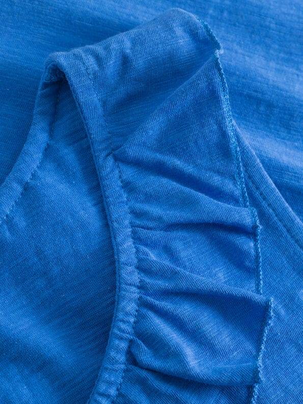 Mademoiselle YéYé Top Mit Gerüschtem Ausschnitt Aus Bio-Baumwolle