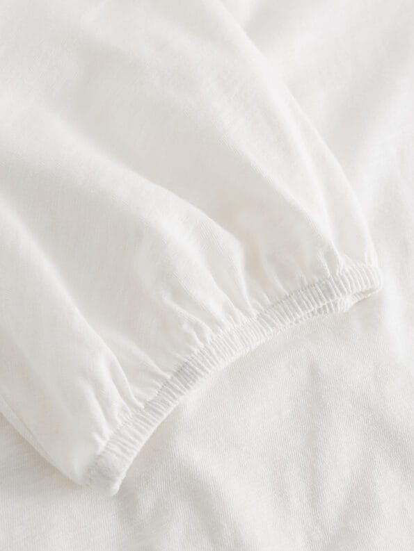 Mademoiselle YéYé Top Mit Kurzen Ballonärmeln Aus Bio-Baumwolle