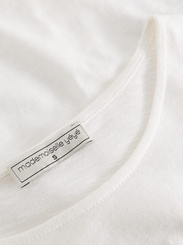 Mademoiselle YéYé Top Mit Kurzen Ballonärmeln Aus Bio-Baumwolle