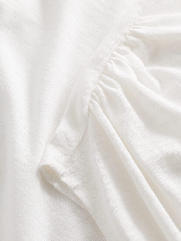 Mademoiselle YéYé Top Mit Raffung Aus Bio-Baumwolle