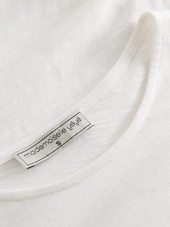 Mademoiselle YéYé Top Mit Raffung Aus Bio-Baumwolle