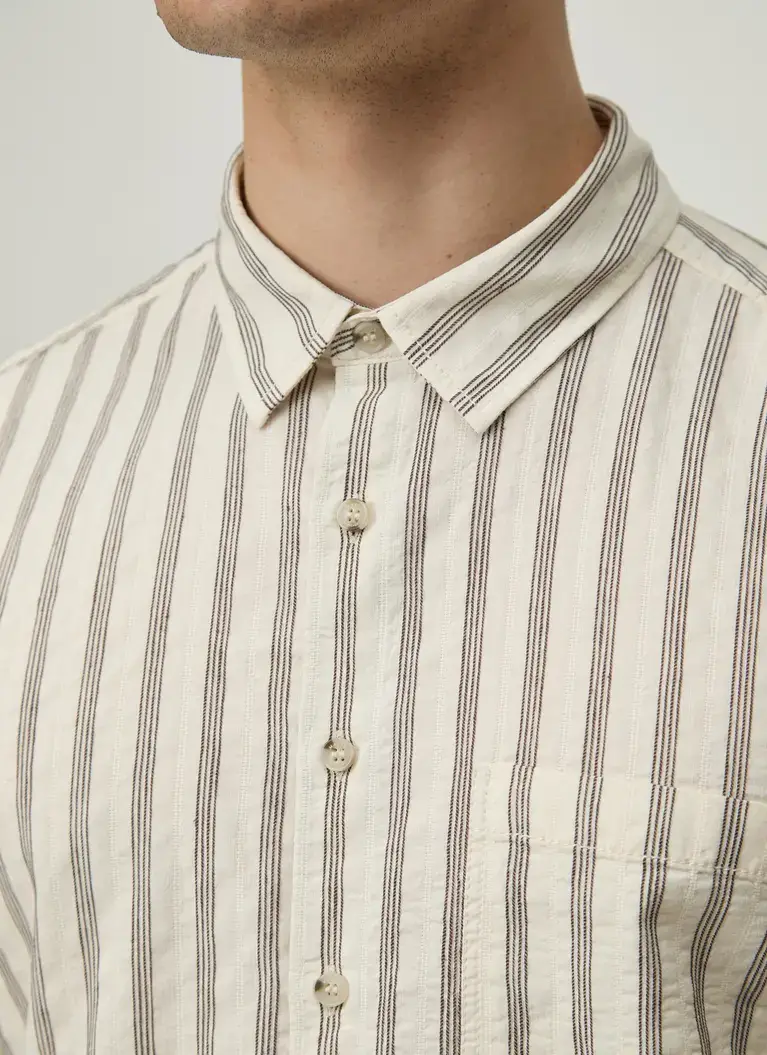 Maerz Muenchen KurzarmhemdBaumwoll-Leinen MischungArt. Nr. 743301-502