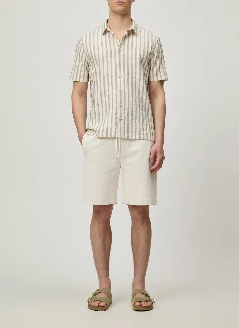 Maerz Muenchen KurzarmhemdBaumwoll-Leinen MischungArt. Nr. 743301-502