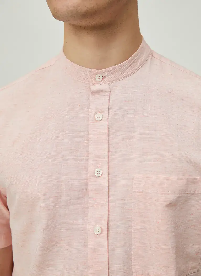 Maerz Muenchen KurzarmhemdBaumwoll-LeinenmischungArt. Nr. 726400-678