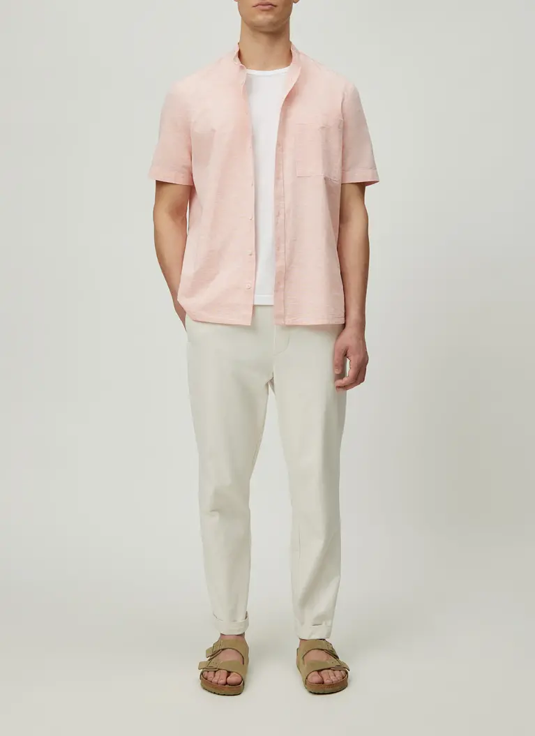 Maerz Muenchen KurzarmhemdBaumwoll-LeinenmischungArt. Nr. 726400-678