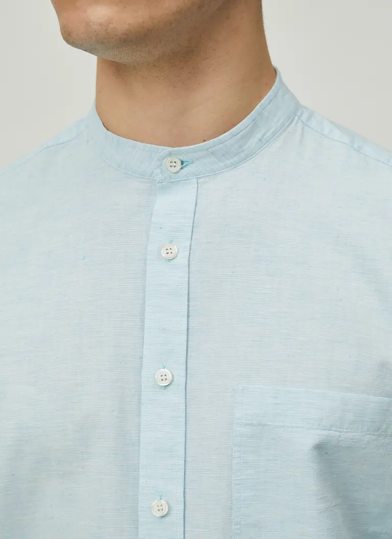 Maerz Muenchen KurzarmhemdBaumwoll-LeinenmischungArt. Nr. 726400-816