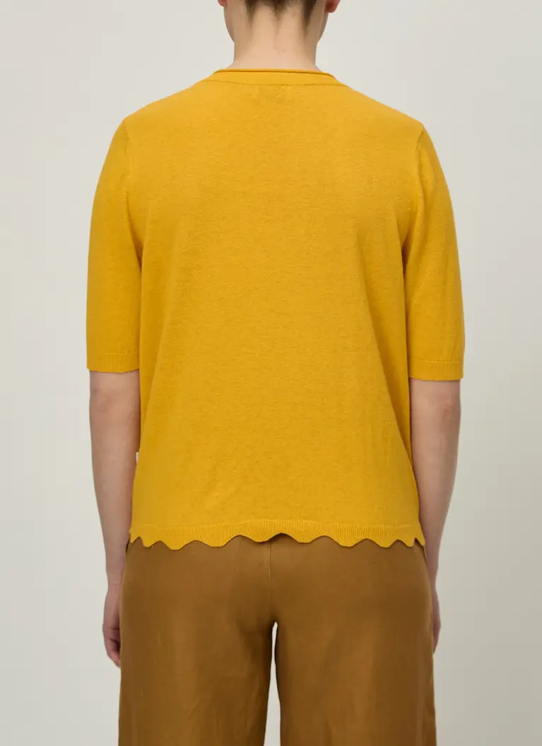 Maerz Muenchen KurzarmpulloverBaumwoll-Leinen-MixArt. Nr. 359200-640