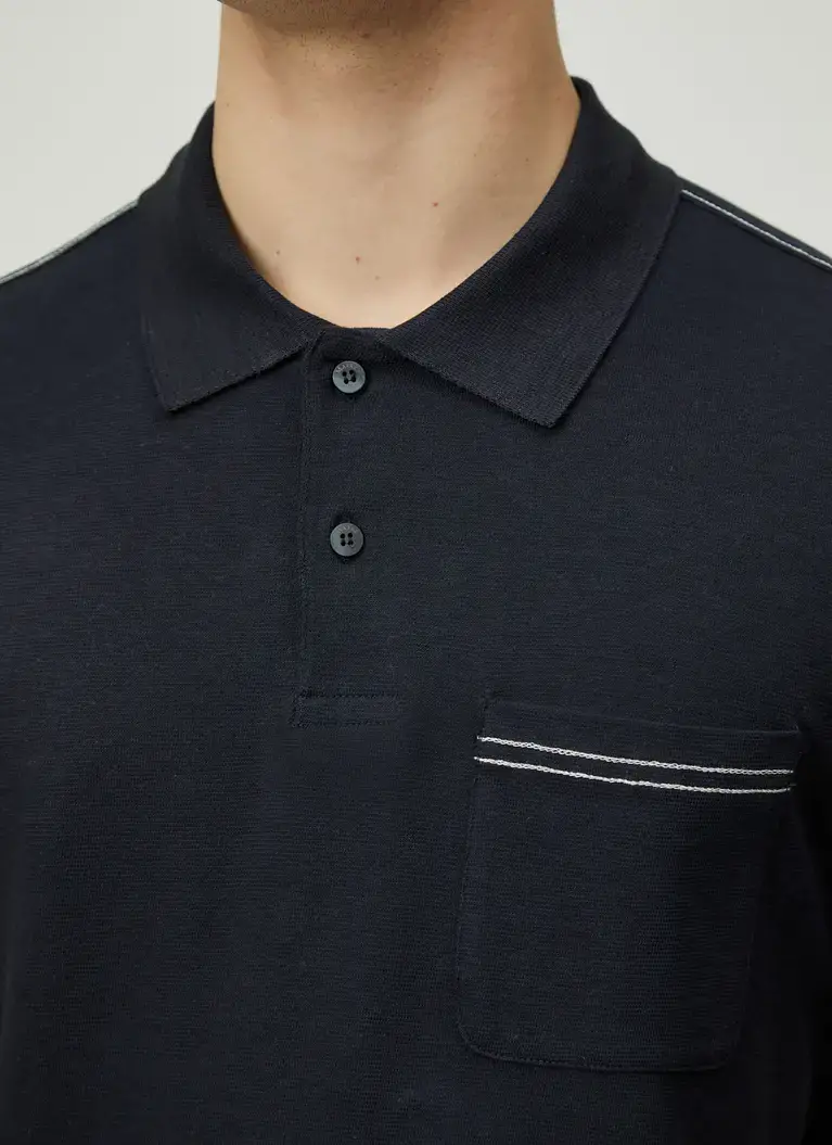 Maerz Muenchen PoloshirtBaumwoll-Leinen-MixArt. Nr. 661400-399