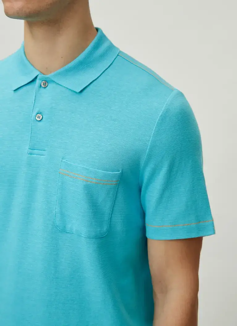 Maerz Muenchen PoloshirtBaumwoll-Leinen-MixArt. Nr. 661400-816