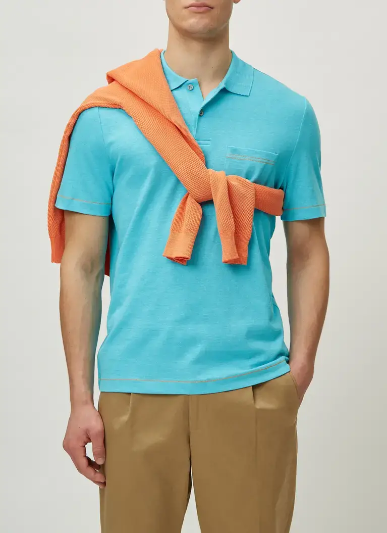 Maerz Muenchen PoloshirtBaumwoll-Leinen-MixArt. Nr. 661400-816