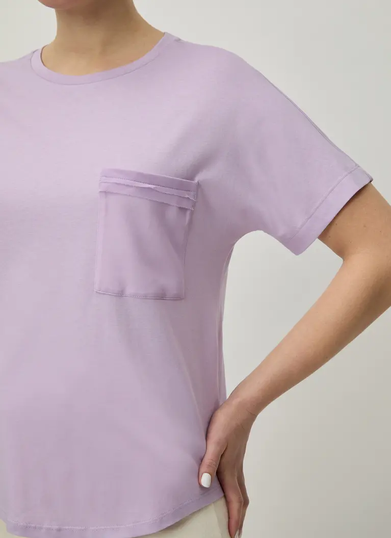 Maerz Muenchen RundhalsshirtBaumwoll-Modal-MischungArt. Nr. 125300-733