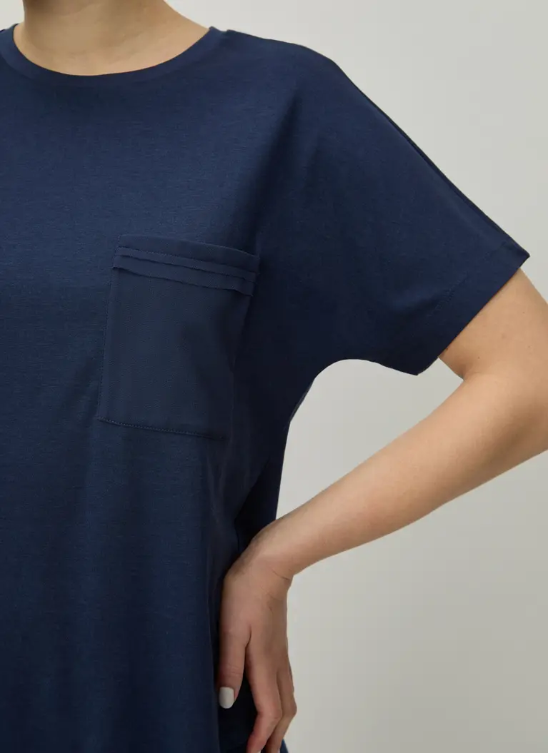 Maerz Muenchen RundhalsshirtBaumwoll-Modal-MischungArt. Nr. 125300-358