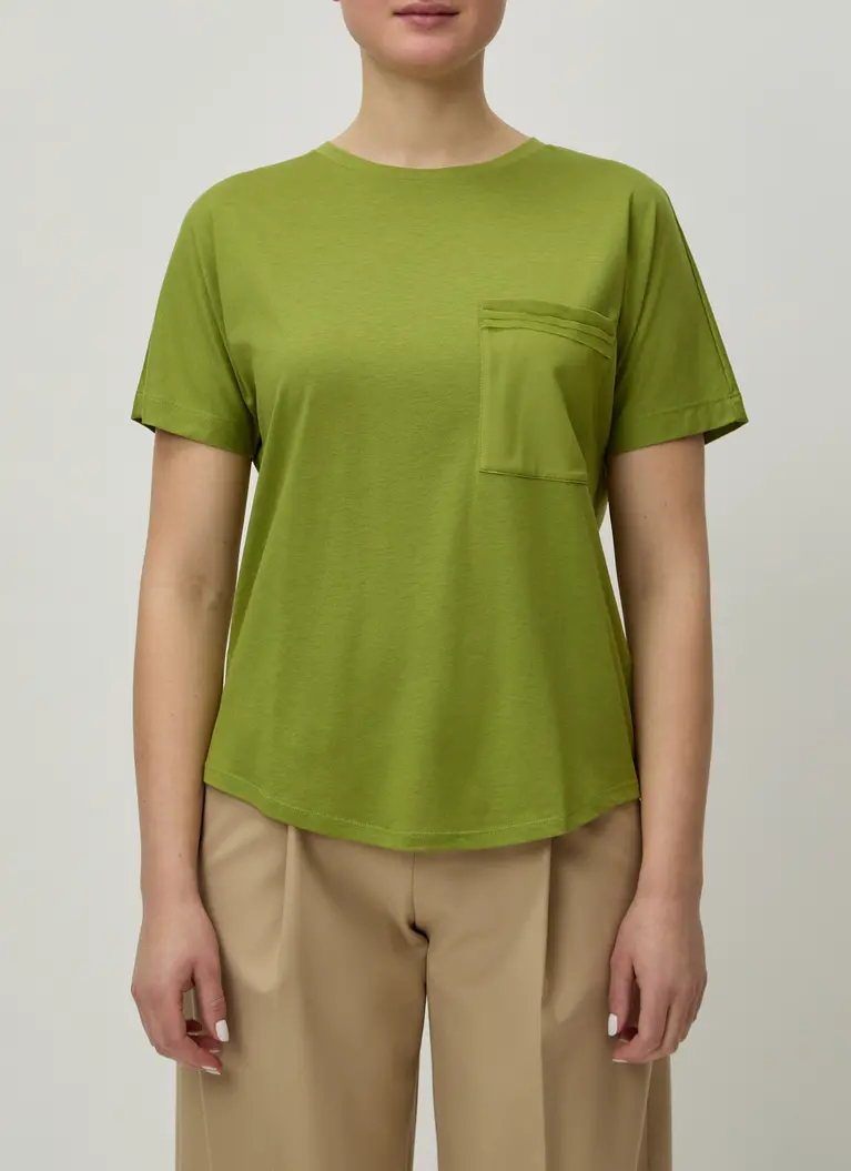 Maerz Muenchen RundhalsshirtBaumwoll-Modal-MischungArt. Nr. 125300-282