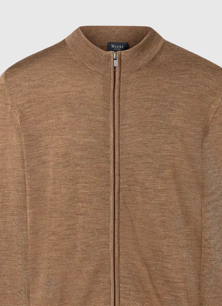 Maerz Muenchen Stehkragen-Zipper100% MerinowolleArt. Nr. 595400-170