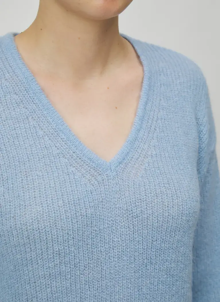 Maerz Muenchen V-Ausschnitt PulloverAlpaka-Mohair-MixArt. Nr. 386400-318